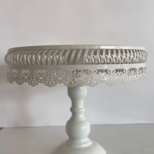royal white lace tray