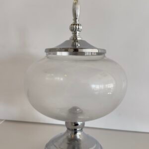 silver electroplated glass canister jar