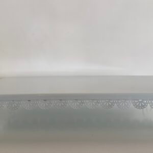 white lace rectangular stand